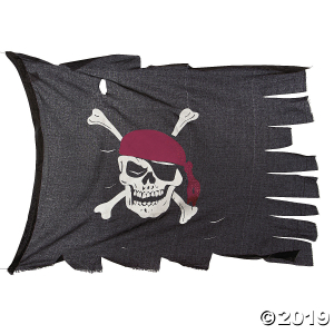 Large Creepy Cloth Pirate Flag