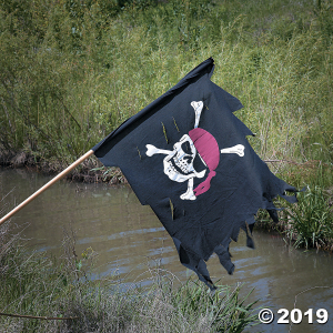 Large Creepy Cloth Pirate Flag