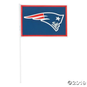 Small Plastic NFL® New England Patriots Flags (Per Dozen)