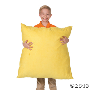 Jumbo Yellow Floor Pillow (1 Piece(s))