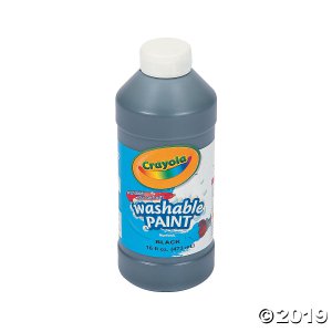 16-oz. Crayola® Black Washable Paint (1 Piece(s))