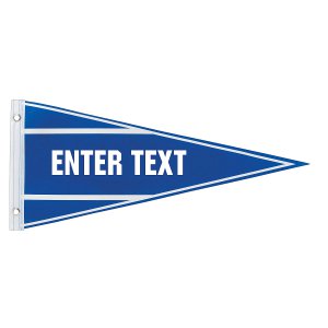 Personalized Blue Pennant Banner