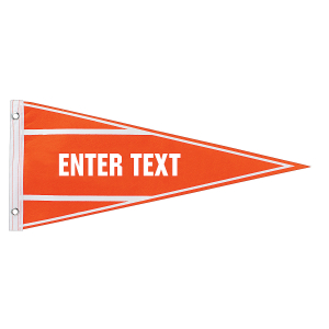 Personalized Orange Pennant Banner (1 Piece(s))