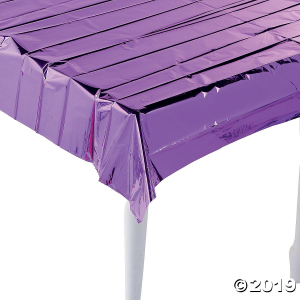 Metallic Purple Foil Tablecloth (1 Piece(s))