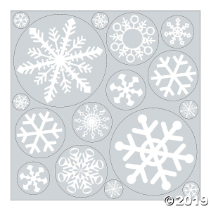 Snowflake Floor Decals (1 Sheet(s))