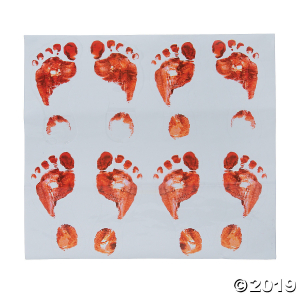 Bloody Footprints Halloween Floor Decals (1 Roll(s))