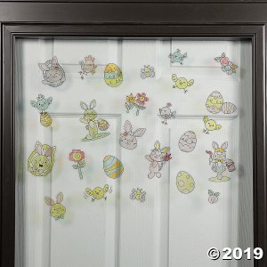 Color Your Own Easter Window Clings (24 Piece(s))