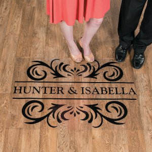 Personalized Flourish Names Floor Decal (1 Piece(s))