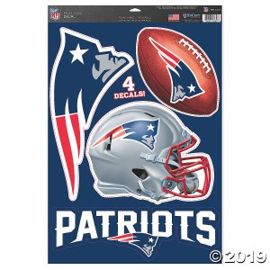 NFL® New England Patriots Window Decals (1 Piece(s))