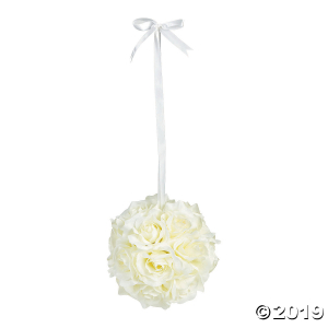 Ivory Rose Pomander Kissing Balls