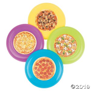 Pizza Mini Flying Discs (72 Piece(s))