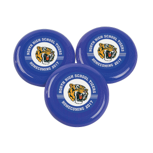 Purple Team Spirit Custom Photo Mini Flying Disks (72 Piece(s))