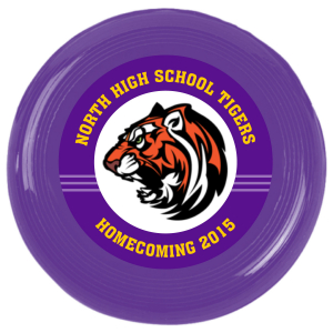 Purple Team Spirit Custom Photo Mini Flying Disks (72 Piece(s))