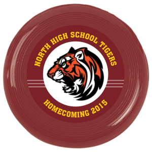 Burgundy Team Spirit Custom Photo Mini Flying Disks (72 Piece(s))