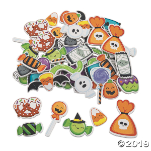 Halloween Candy Self-Adhesive Foam Shapes (72 Piece(s))