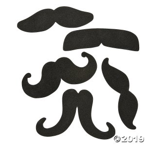 Jumbo Mustaches - Black (24 Piece(s))