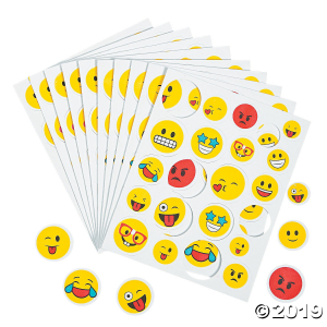 Emoji Self-Adhesive Shapes (220 Piece(s))