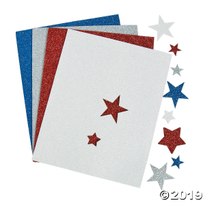 Fabulous Foam Star Glitter Shapes (500 Piece(s))