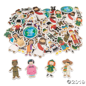 Jesus & Children Self-Adhesive Foam Shapes (72 Piece(s))