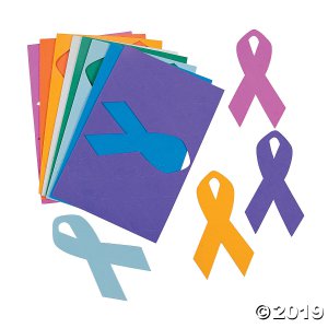Cancer Awareness Ribbon Shapes (24 Piece(s))