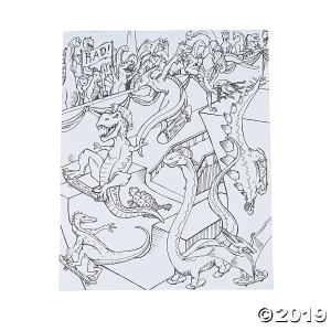 American Crafts Adult Coloring Dinosaur Pocket Folders (1 Piece(s))