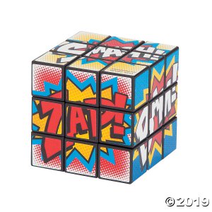 Superhero Mini Puzzle Cubes (Per Dozen)