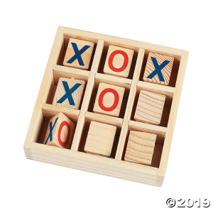 Wood Tic-Tac-Toe Game