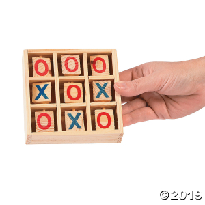 Wood Tic-Tac-Toe Game