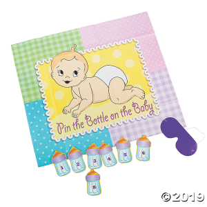 Pin the Bottle on the Baby Shower Game (1 Set(s))