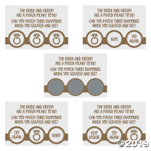 Scratch 'n Win Bridal Shower Game (Per Dozen)