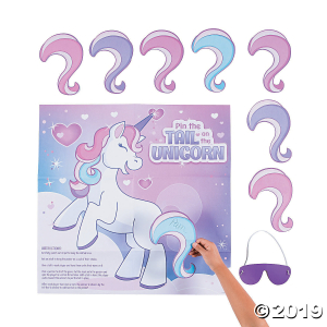 Pin the Tail on the Unicorn Valentine Game (1 Set(s))