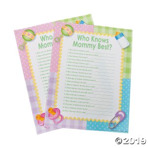 Who Knows Mommy Best Baby Shower Game (24 Piece(s))