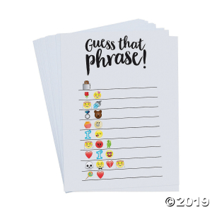 Emoji Guess the Phrase Bridal Shower Game (25 Piece(s))