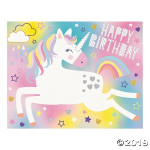 Glitter Unicorn Birthday Party Game (1 Piece(s))