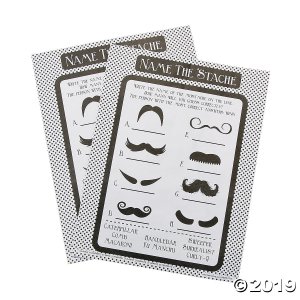 Name the Stache Mustache Party Game (24 Piece(s))