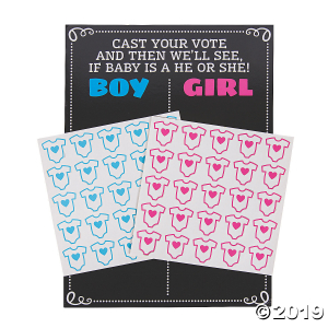 Cast Your Vote Gender Reveal Game (1 Set(s))