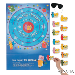 Pin the 100th Day of School on the Target Party Game (1 Set(s))