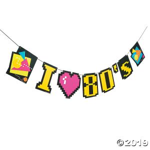 80s Party Garland (1 Piece(s))