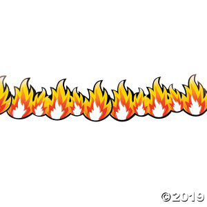 Firefighter Party Fire Garland (1 Piece(s))