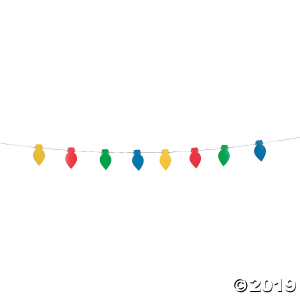 Christmas Light Bulb Garland (1 Piece(s))
