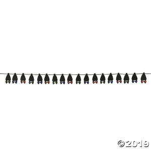 Layered Bat Garland Halloween Decoration (1 Piece(s))