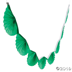 Green Semi Fanburst Garland (1 Piece(s))