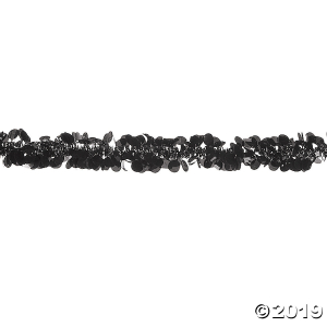 Black Tinsel Garland (1 Piece(s))