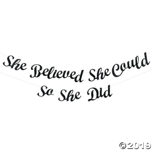 She Believed She Could Graduation Banner (1 Set(s))