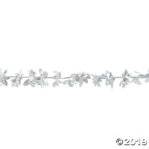 Luau Luxe Silver Flower Garland (1 Piece(s))