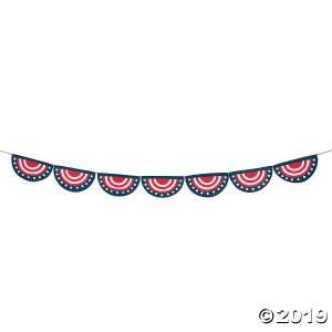 Patriotic Bunting Garland (1 Piece(s))