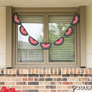 Patriotic Bunting Garland (1 Piece(s))