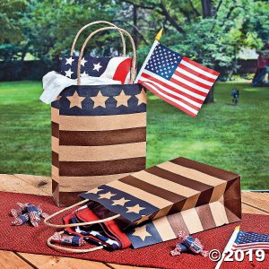 Medium Americana Kraft Paper Gift Bags (Per Dozen)
