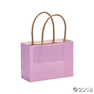 Mini Lilac Kraft Paper Gift Bags (Per Dozen)