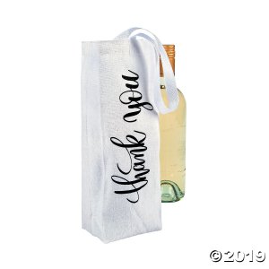 Thank You Wine Tote Bags (6 Piece(s))